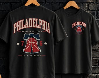 Philadelphia Basketball Shirt, Vintage Basketball Graphic Tee, Retro Philly Streetwear, Liberty Bell T Shirt, Unisex Sports Tee
