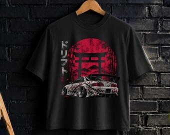 JDM Drift Shirt and Sweatshirt, Japanese Tuner Car Graphic Tee, Touge Streetwear, Torii Gate Racing Shirt, Car Lover Gift