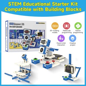 Yahboom 21 In 1 Microbit V2 Robotics Kit Diy Electronic Sensor Kit Programmable Toy For Kids Support Makecode Python Programming