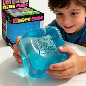 Needoh Nice Cube Squishy Antistress Morbido Elastico Giocattolo Sensoriale Antistress per Alleviare Ansia, ADHD, Concentrazione e Stress Per Adulti e Bambini