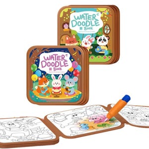 Magisches Wassermalbuch, Montessori-Malbuch für Kinder, wiederverwendbar, sensorisches Lernspielzeug für die frühe Kindheit