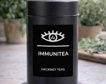 ImmuniTea örtte för immunförsvaret, koffeinfritt, 100 g burk, nypon, rooibos och kryddor