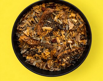 Energy Ninja örtte med ingefära, citrongräs, koffeinfri infusion (100 g burk)