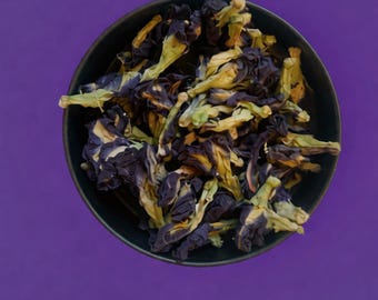 Adonis Blå Fjärilsärtblomste, Färgförändrande örtte (100 g burk)