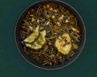 Let’s G & Tea botaniskt gininspirerat örtte, låg koffeinhalt, 100 g burk, enbärscitrus