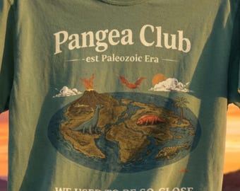 Pangea Club Vintage Graphic Tee, Paleozoic Era Shirt, Funny Science Shirt, Science Nerd Shirt, Geology Gift, Retro Nature Tee