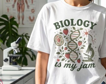 Chemise de biologie, Biology Is My Jam, cadeau de professeur de sciences, chemise de professeur de STIM, cadeau de biologiste pour chemise de professeur de biologie