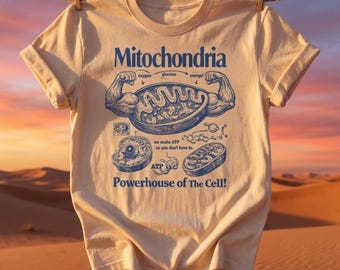 Vintage Science Shirt Mitochondria Powerhouse of The Cell