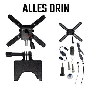 E-Scooter Licht Set X-Licht(Plug & Play) Komplett-Set | Fertig für Powerbank inkl. USB-Fernbedienung und Halterung (Segway, Xiaomi, uvm)