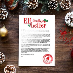 Decir adiós a tu elfo - Carta oficial de despedida