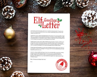 Saying Goodbye to Your Elf - Official Goodbye Letter