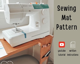 SewingGuided Sewing Machine Mat Pattern - Sewing Mat Organizer Pattern - Beginner Friendly Sewing Mat Pattern PDF - Sewing Organizer Pattern