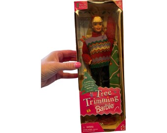 Muñeca Barbie de Mattel para decorar el árbol, edición especial de 1998, número 22967, nueva en caja.