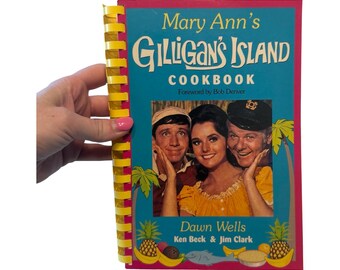 Libro de cocina de Mary Ann de La isla de Gilligan, Dawn Wells, 1993, encuadernación en espiral, 1.ª edición