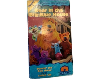 El oso en la gran casa azul Volumen 3 VHS Bailando todo el día Escucha 1998
