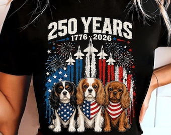 250 años de América Png, Perro Patriótico Png, Cavalier King Charles Png, 1776 2026 Png, 4 de julio Perro Png, Amante de los Perros Png, EE.UU. Png