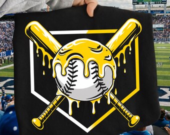 Baseball Drip Png, Drip Baseball Png, Gold Baseball Png, Boys Baseball Png, Cool Baseball Png, Sport Drip Png, Baseball Png