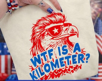 ¿Qué demonios es un kilómetro? PNG Sublimación, Camiseta divertida de águila patriótica DTF, Águila sarcástica de EE. UU. PNG, Humor del 4 de julio PNG Diseño