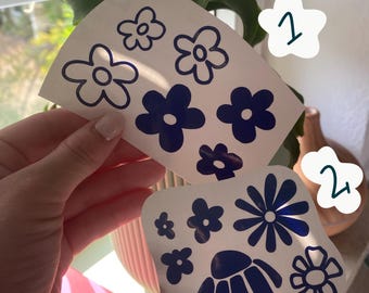 Vinylsticker bicycle Flowerpower