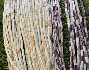 Natural wampum shell-3mmx5mm 3mmx10mm 4mmx8mm