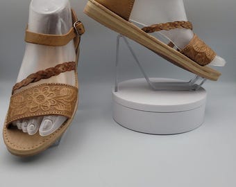 NUEVO - Talla 4 / Huaraches para mujer, auténticos mexicanos / Hechos a mano