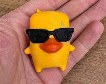 Shades Duck Sprite, 3D Printed Quirky Desk Decor