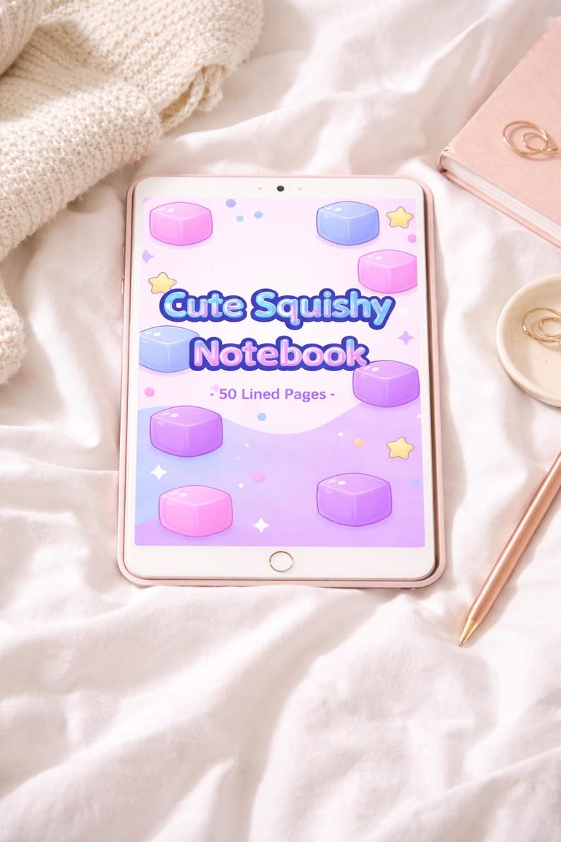 Pastel Squishy Notebook | 50 Lined Pages (digital Download) - Etsy