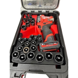 Milwaukee Packout Insert Liner für M12 FUEL FCIWF38G3 3/8 Zoll Steckschlüssel