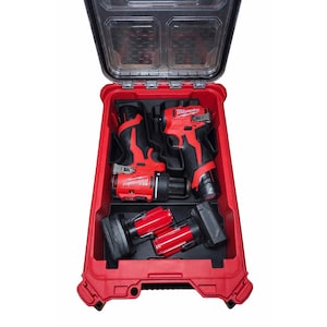 Inserto Milwaukee Packout per trapano avvitatore a impulsi M12 - organizer subcompatto
