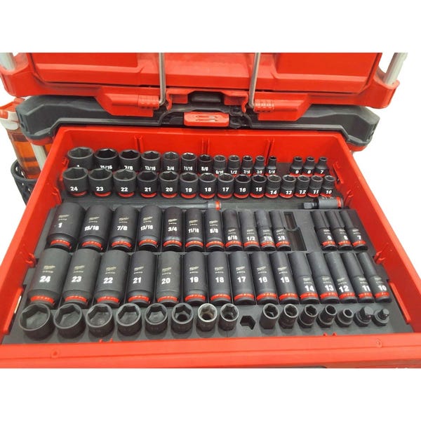 Milwaukee Packout 3 Drawer Insert Liner for 1/2" SAE &amp; Metric Socket Set Tray