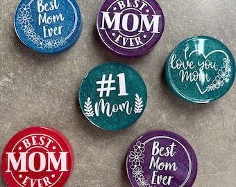 Best Mom Ever Resin Drink Coaster | Handmade Mother's Day Gift | Unique Mom Gift | Coffee Table Coaster | Home Bar Decor | Gift for New Mom