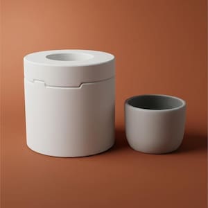 Ceramic Cup Plaster Mold, Small Round Pot Slip Casting Mould