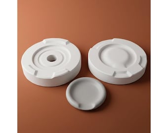 Molde de yeso personalizable para posacucharas, molde de fundición por colada para soporte de cucharas de cerámica