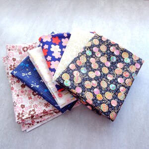 Sakura Cherry Blossom 和風 Print Motif Cotton Fabric Made in Japan Authentic Japanese Cloth DIY Handmade Sewing Quilting Zakka Pouch Coaster image 5