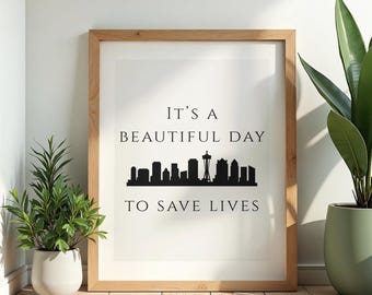 Grey's Anatomy Wall Decor | Digital Print (Instant Download)