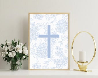 Cross Wall Art | Christian Religion Digital Print (Instant Download)
