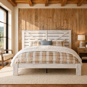 Wood Metal Platform Bed Frame, King Queen Full, Under-Bed Storage, Noise-Free Assembly