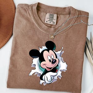 Comfort Colors Mickey Shirt, Cute Mickey Mouse Shirt, Family Vacation Tshirt, Family Trip, Mickey Lover Gift image 4
