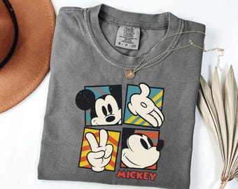 Comfort Colors Mickey Shirt, Cute Mickey Shirts, Retro Mickey T-shirt, Mouse Shirt, Family Vacation Tshirt, Family Trip, Mickey Lover Gift
