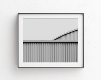 Printable Black and White Architecture Photography | Minimalist City Print | Industrial Home Decor | Modern Urban Wall Art | Geometric Art