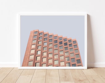 Minimal Architecture Photo Print | Modern Geometric Printable Art | Architecture Instant Download | Pastel Wall Decor | Contemporary Art