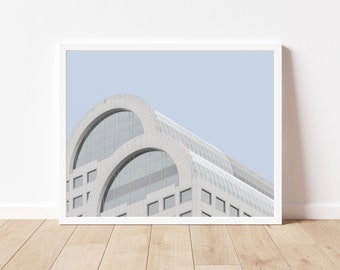 Décor mural minimaliste | Impression d’art de la ville moderne | Art de bureau contemporain | Photographie architecturale | Art pastel imprimable | Art géométrique