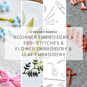 botanical embroidery ebook set