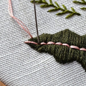 modern leaf embroidery pattern image 10