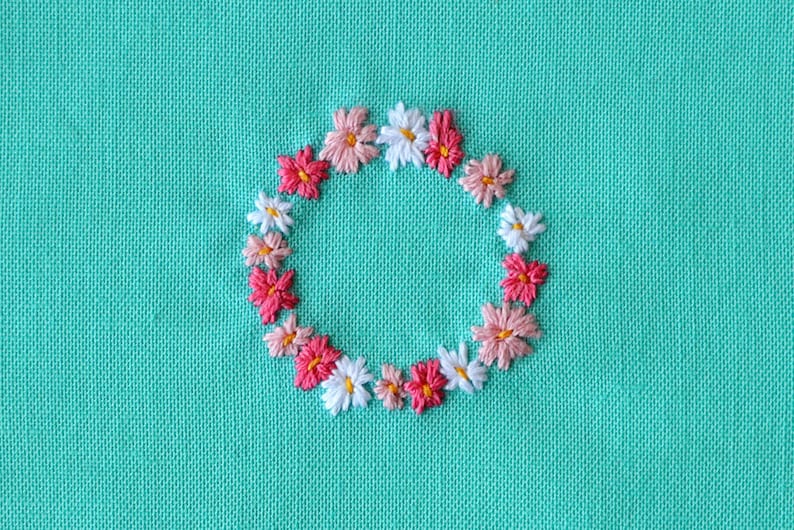 10 mini embroidery pattern bundle, miniature stitching, easy needlework, beach vibe hoop art, tropical diy jewelry image 9