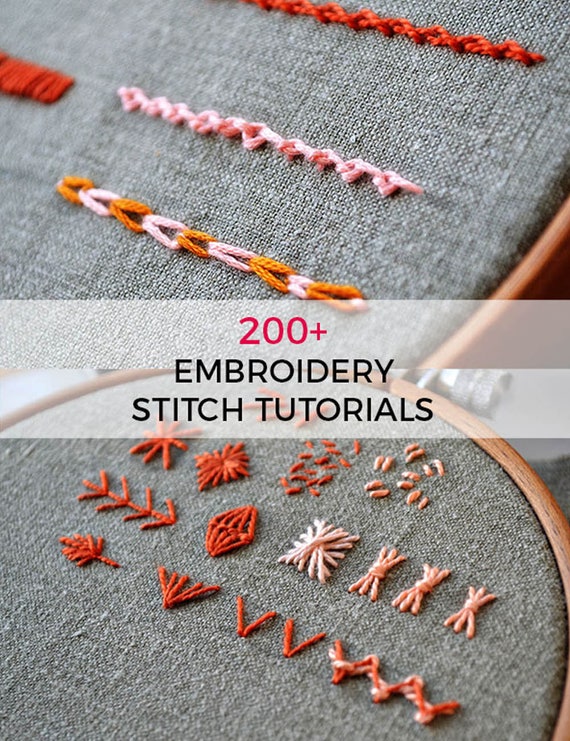 Beginner Hand Embroidery Pattern Stitch Book 40 Embroidery Etsy Interesting Hand Stitch Embroidery Patterns Beginner Hand Embroidery Pattern Stitch Book 40 Embroidery Etsy Interesting Hand Stitch Embroidery Patterns