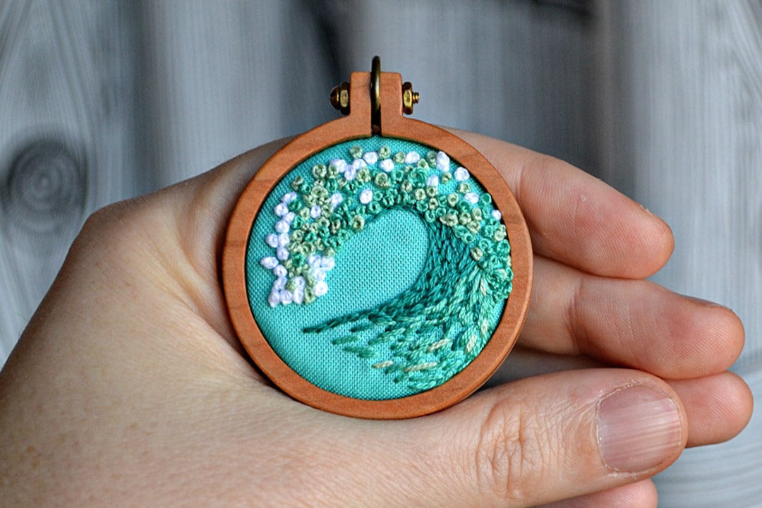 DIY Tiny Embroidery Hoop Frame Kit 1.6/4cm Embroidery Hoop