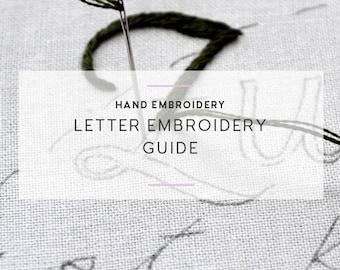 letter embroidery guide