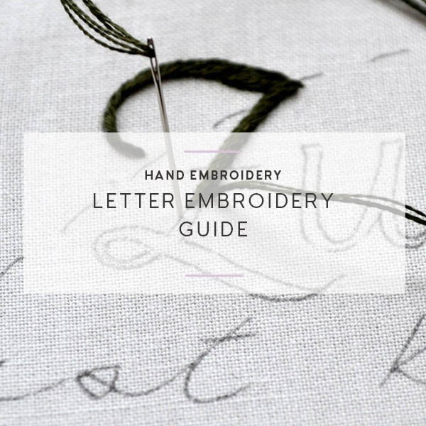 letter embroidery guide