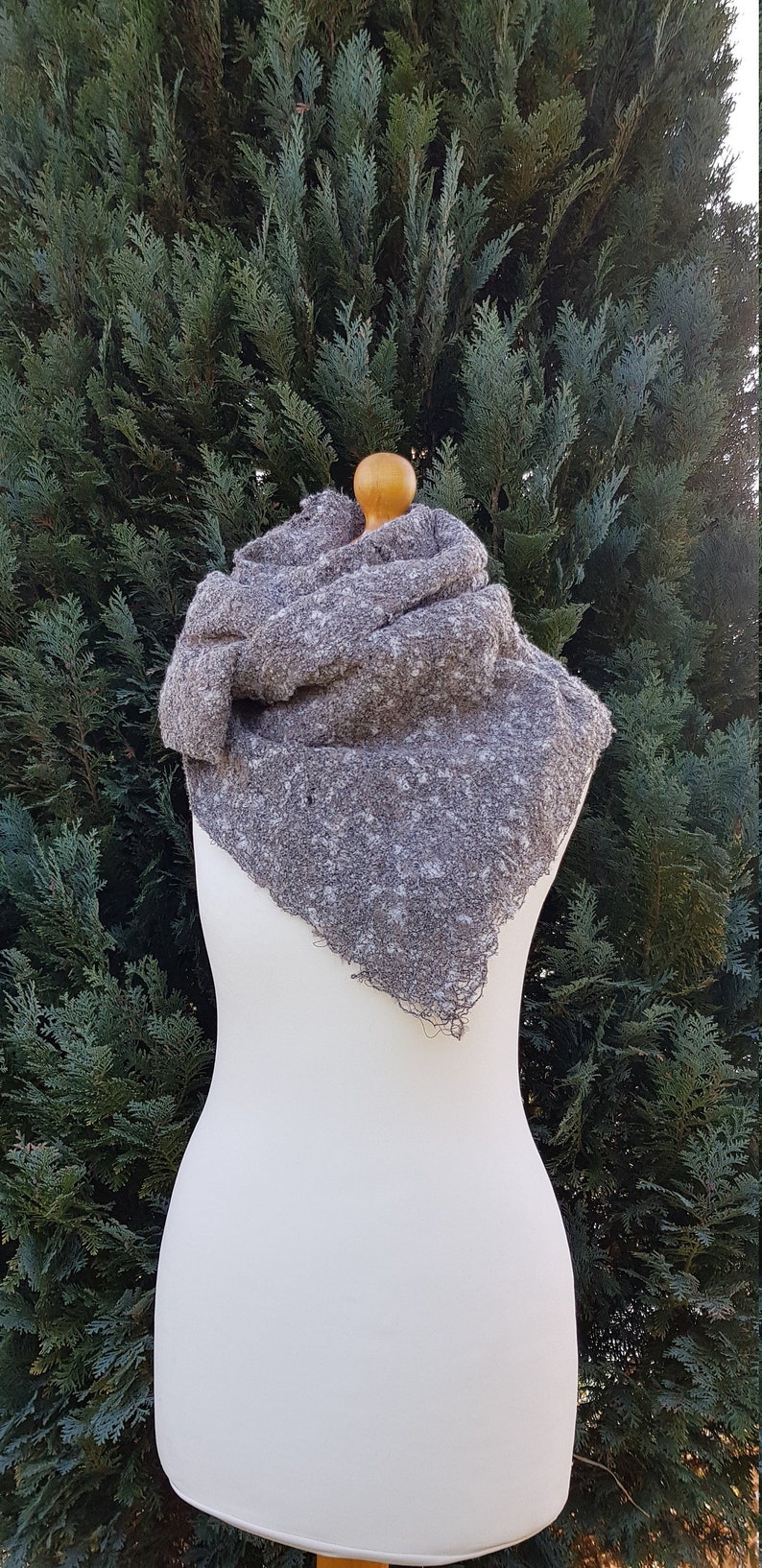 Brown Wool Wrap Brown Alpaca Wool Shawl Etsy UK